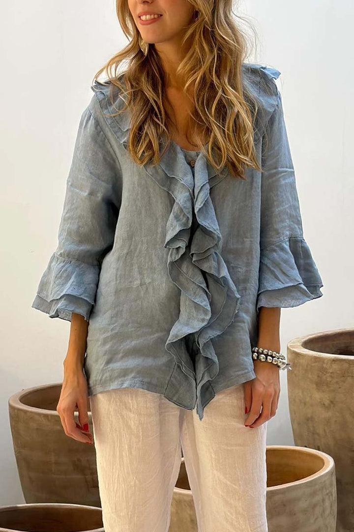 Evelina Ruffled Blouse