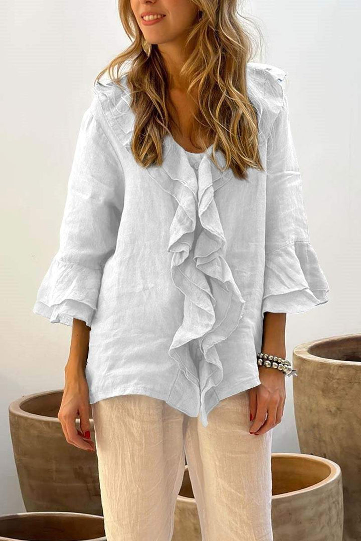 Evelina Ruffled Blouse