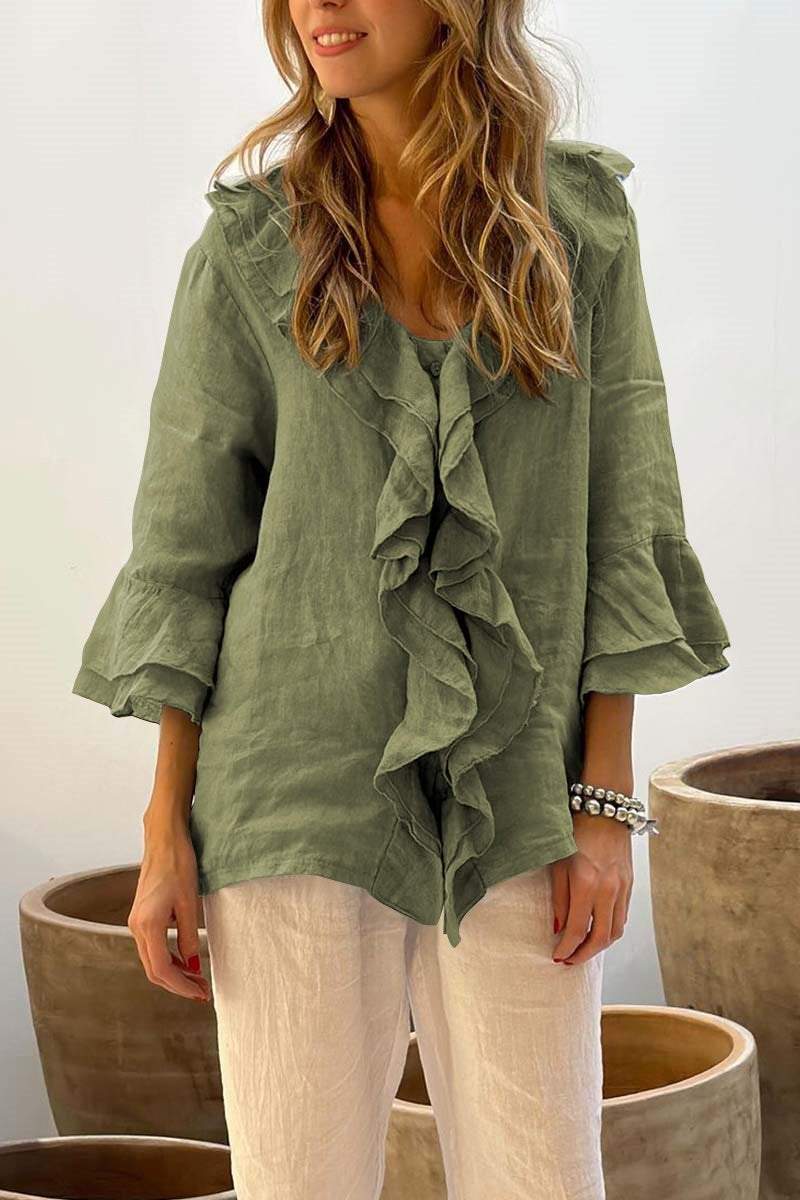 Evelina Ruffled Blouse