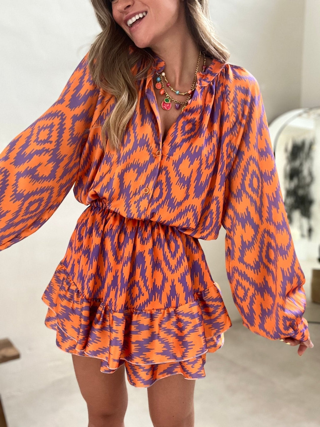 Mahli Boho Ruffled Playsuit