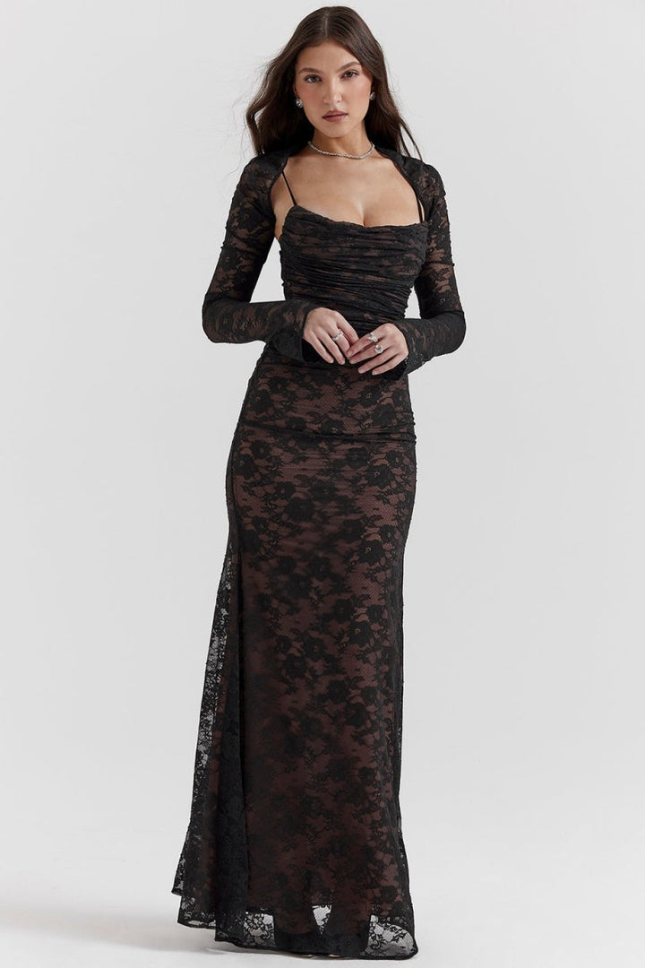 Sundara Lace Corset Maxi Dress