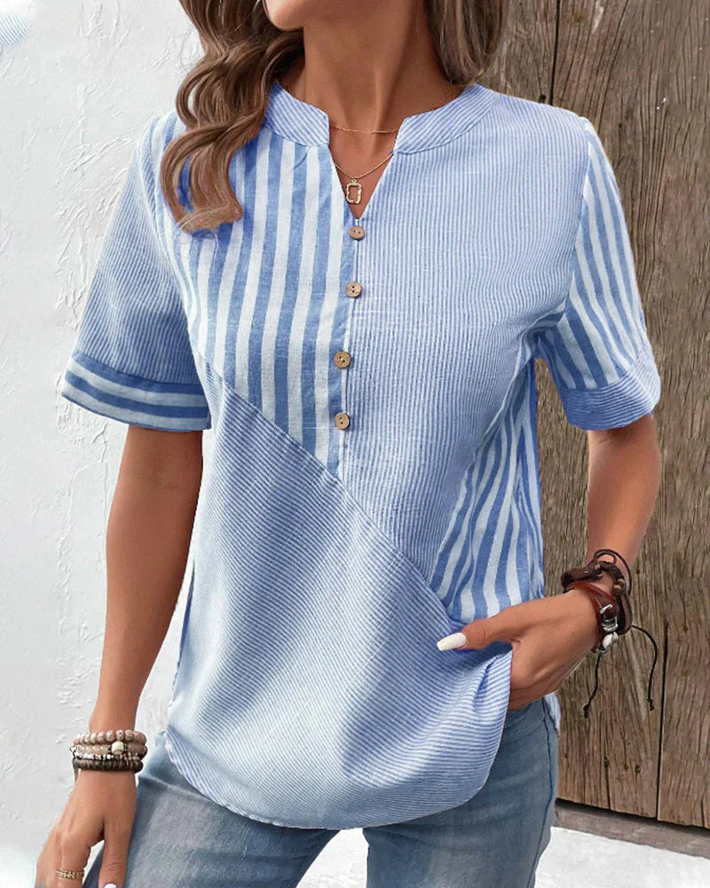 Cassian Striped Short Sleeve Shirt