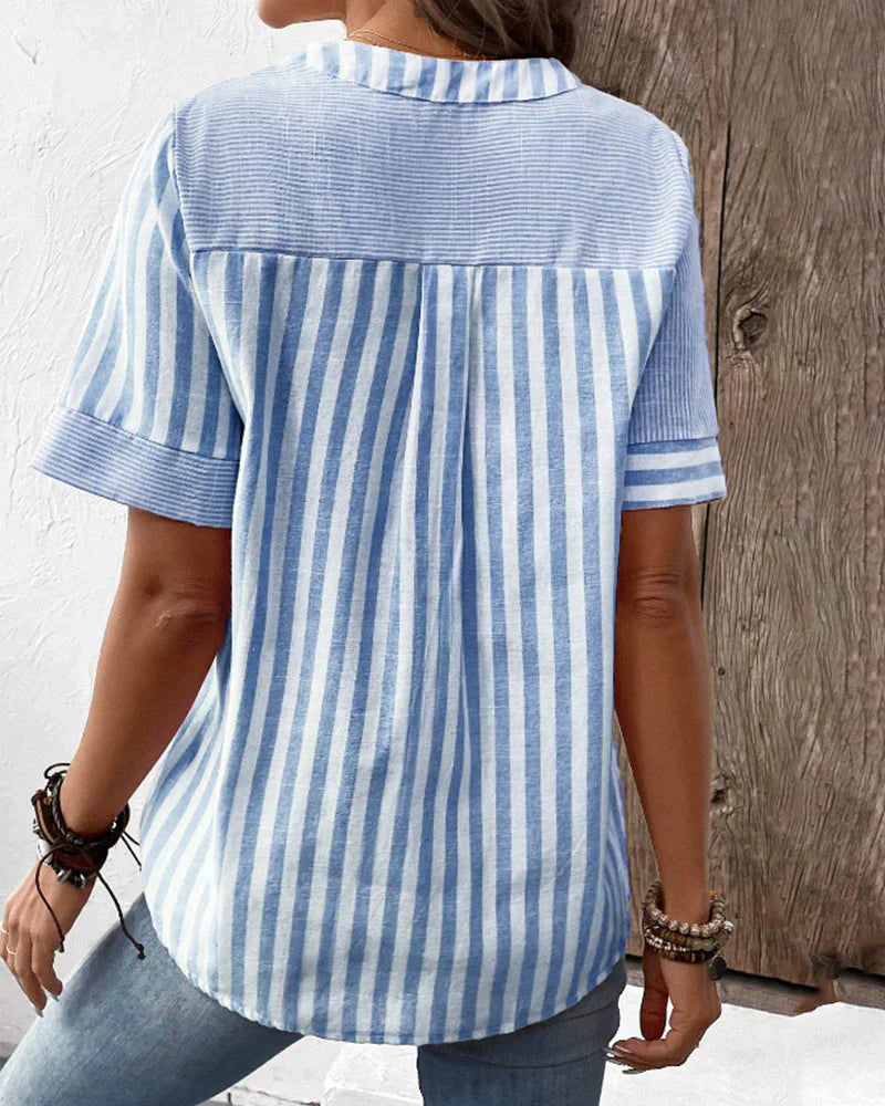 Cassian Striped Short Sleeve Shirt