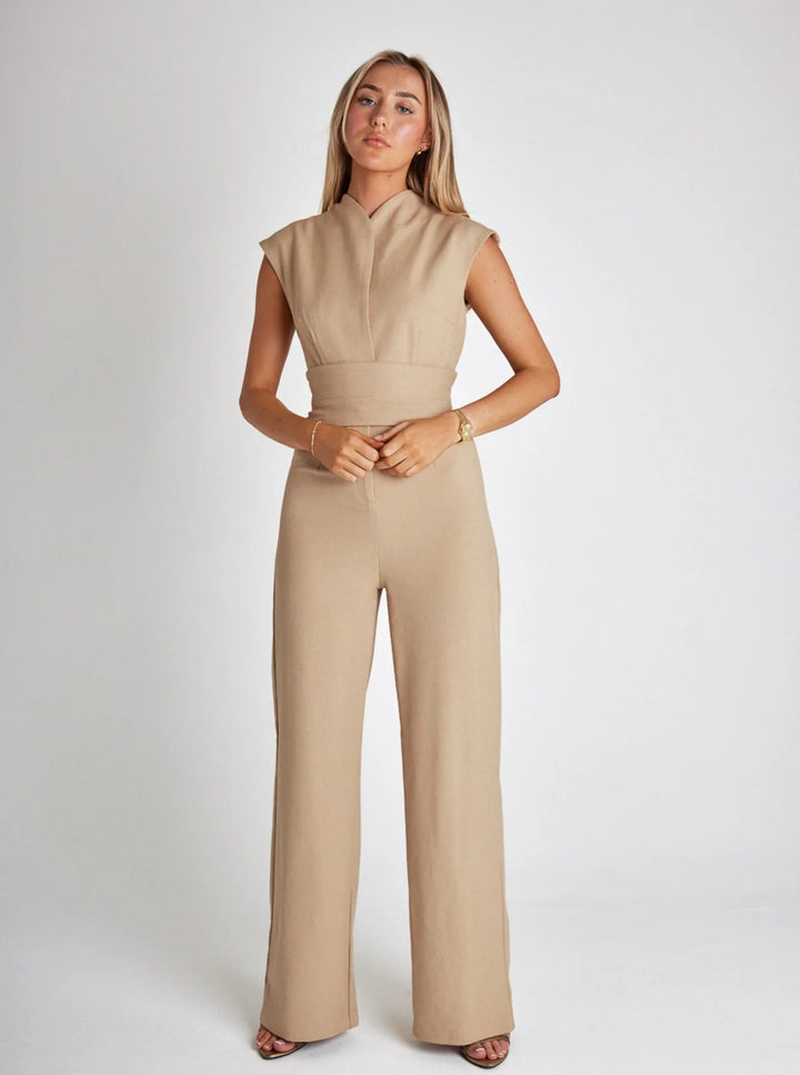 Lucille Sleeveless Wrap Jumpsuit