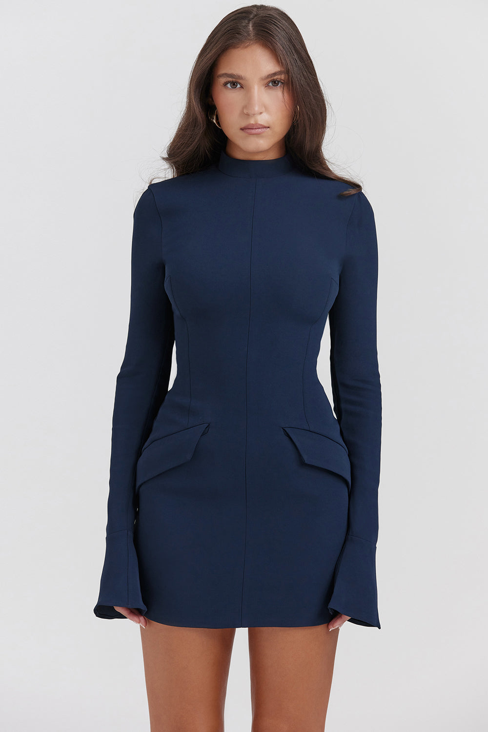 Gaia Navy Mini Dress