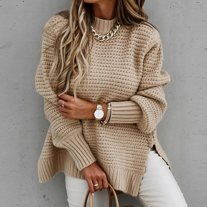 Poppy High Neck Chunky Knit Sweater