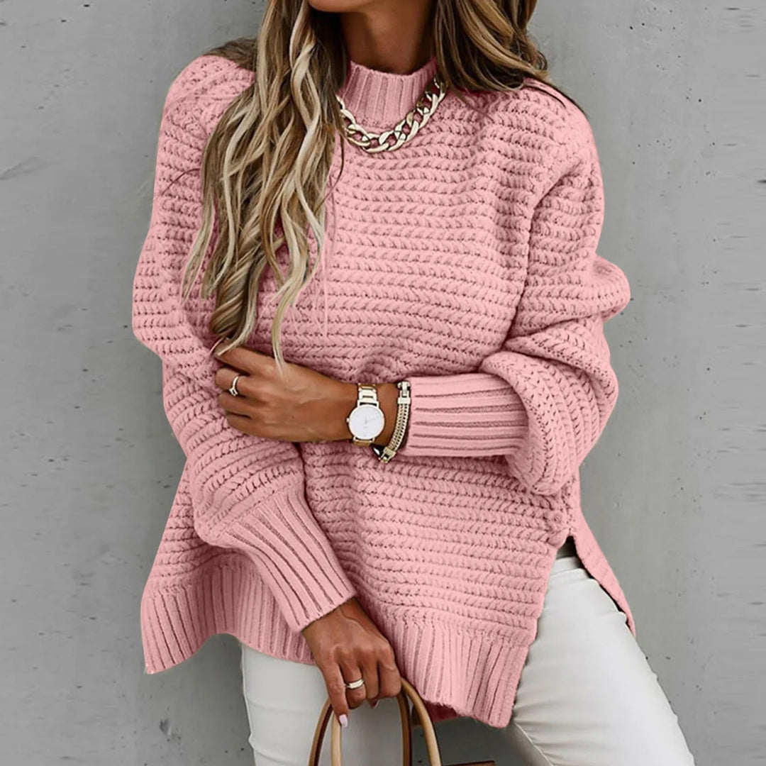 Poppy High Neck Chunky Knit Sweater