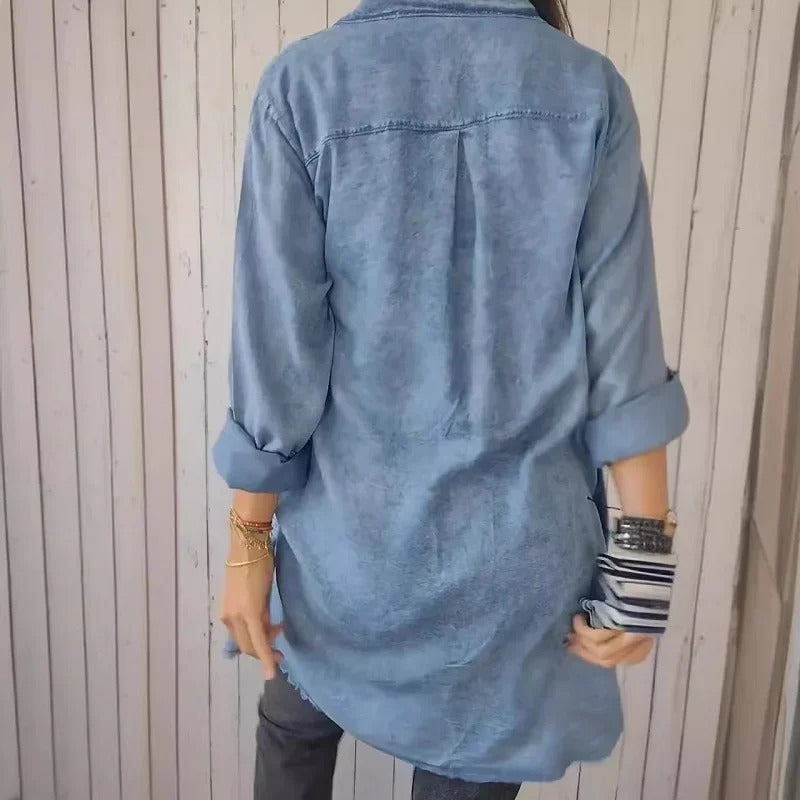 Cosette Longline Denim Shirt