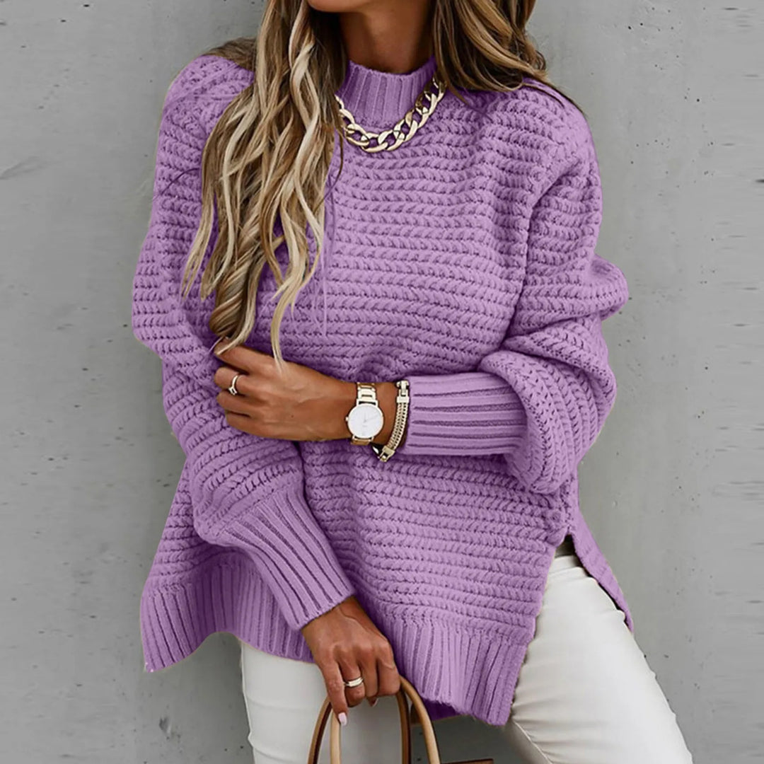 Poppy High Neck Chunky Knit Sweater