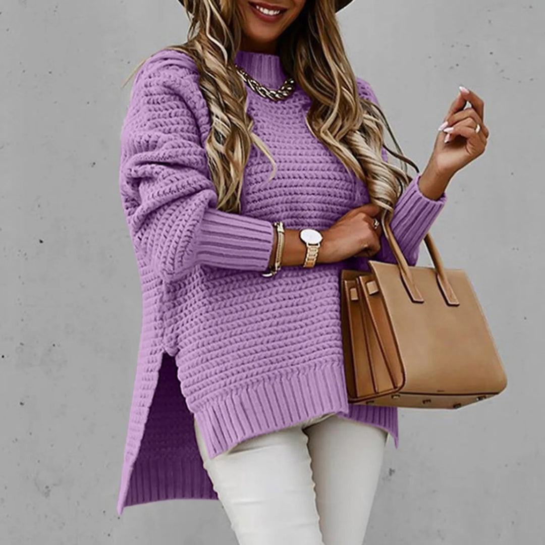 Poppy High Neck Chunky Knit Sweater