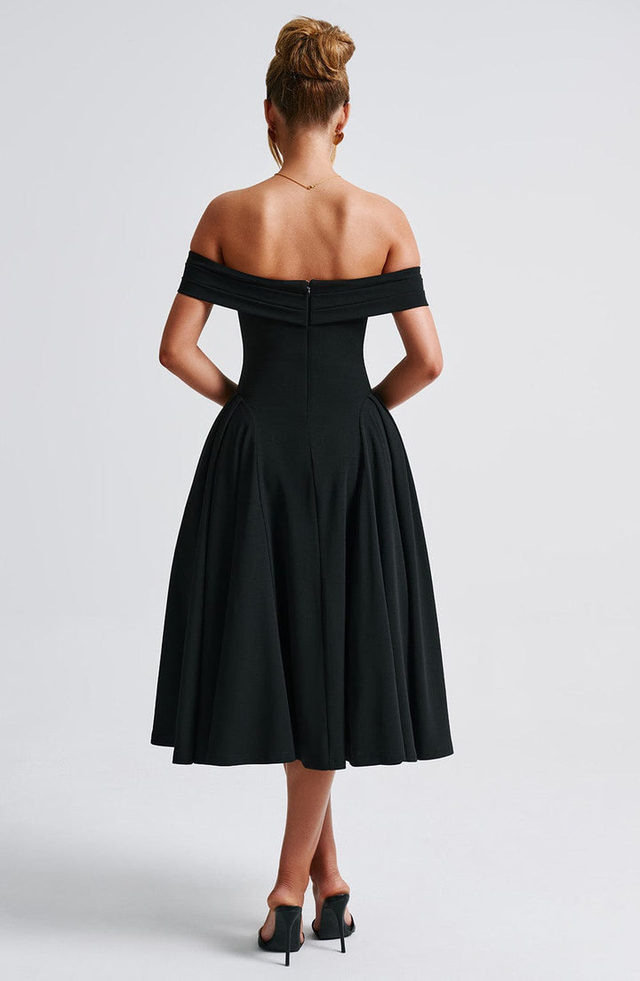 Gloria Off Shoulder Midi Dress