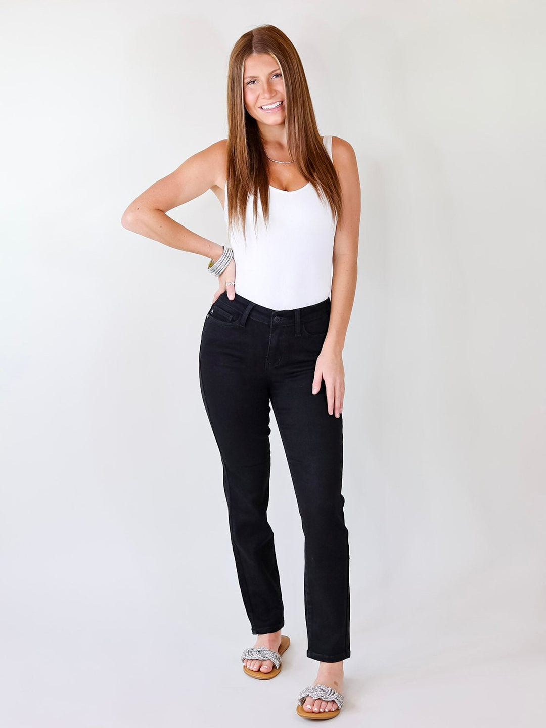 Myracle Ultra Stretch Straight Leg Jeans