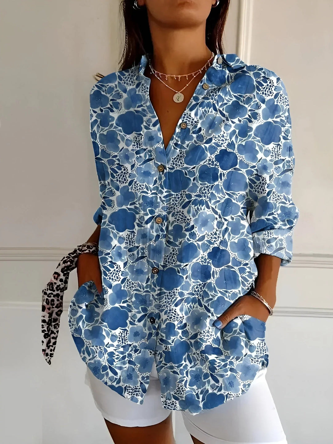 Maggie Lightweight Printed Blouse