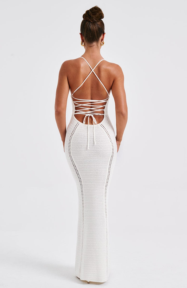 Eli Crochet Knit Maxi Dress