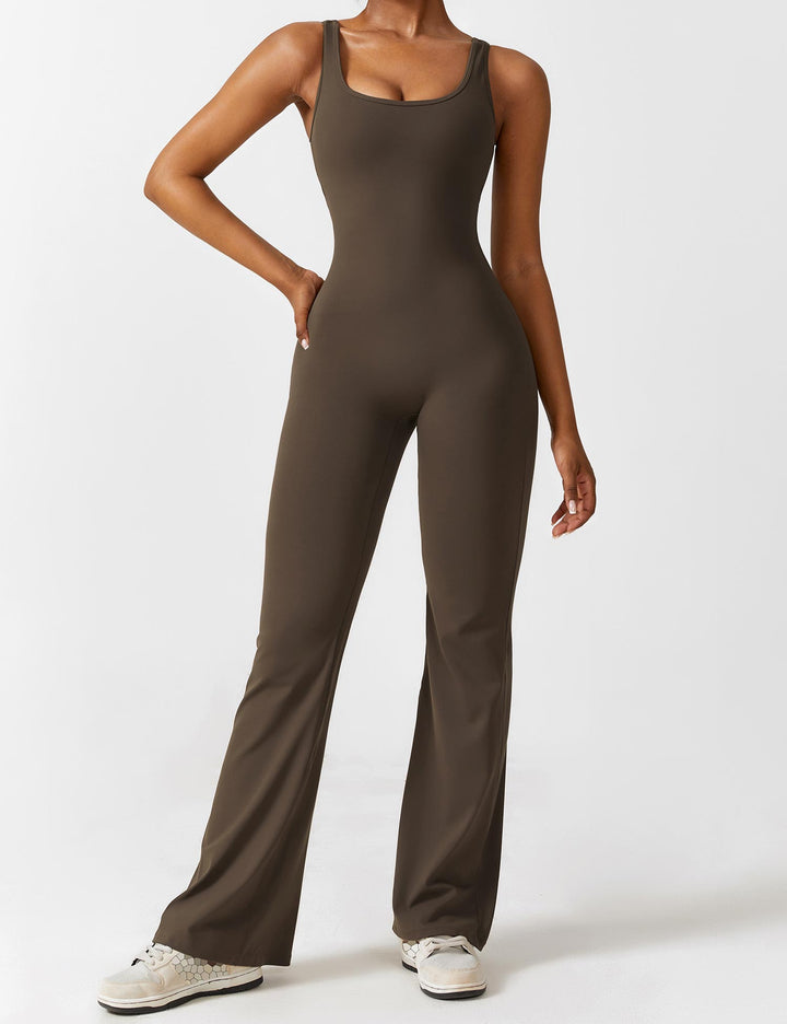 Marla Flared Scrunch Jumpsuit